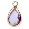 Vidrio de Cristal de Color Transfronterizo Piedra de Nacimiento de Diciembre Colgante de Joyería DIY Accesorios de Piedra de Nacimiento Venta Directa de Fábrica