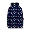 Mochila de Plumas de Animales de Dibujos Animados Versión Coreana Gran Capacidad Bolsa Escolar para Estudiantes Poliéster Moda Estampado Completo Mochila Personalizable