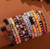 Pulsera de Arcilla Polimérica Apilable de Halloween Amazon Más Vendida Pulsera de Cuentas 2026 Pulsera de Nuevo Estilo Joyería de Mano Divertida y Peculiar