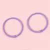 Llavero con Anillo de Llavero de Cuentas Redondas con Forma de Corazón Retorcidas, Cierre de Resorte Pintado en Spray de Aleación, Accesorios para Joyería de Cuentas Hechos a Mano DIY