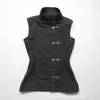 Chaleco de Mezclilla para Mujer de Verano Transfronterizo Europeo y Americano Nuevo Diseño Retro Estilo Chino de un Solo Botón Cuello Alto Dulce y Fresco Venta al por Mayor