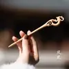Este Año de Vida Danza de la Serpiente Pasador de Pelo Sándalo Verde Disco de Madera Antiguo para el Cabello Pasador de Madera Hecho a Mano del Año de la Serpiente Pasador de Pelo de Sándalo Sentido Avanzado Pasador para el Cabello