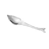 Cuchara creativa de acero inoxidable 304, cuchara de alimentación para niños, cuchara para mezclar con forma de delfín, cuchara para café, tenedor para pastel de luna, tenedor de tres dientes