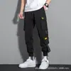 Estación Independiente Pantalones de Trabajo para Hombre Otoño Delgados Sueltos Marca de Moda Joggers Bolsillos Múltiples Casual Versátil Talla Grande Pantalones Cortos de Moda