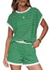 Verano 2026 Nuevo Transfronterizo Europeo y Americano Amazon Comercio Exterior Moda Casual Traje Cuello Redondo Holgado Pijama para Mujer