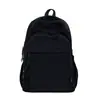 Mochila Casual de Nuevo Estilo para Escuela y Viajes, Ligera, Gran Capacidad, Nylon, Bolsa Escolar de Tacto Relajado, Mochila de Color Sólido de Alto Valor
