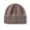 Nuevo Sombrero Plegable de Cachemira Sombrero con Protección para las Orejas Gorro de Punto para la Cabeza Sombrero de Lana de Color Sólido Sombrero para Ciclismo al Aire Libre Sombrero Versátil para Clima Frío