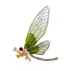 Broche Europeu e Americano Vintage de Esmalte com Insetos Libélula Broche de Abelha com Strass de Alta Qualidade Broche de Cristal