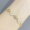 Transmisión en Vivo de Douyin Venta Caliente Joyería de Mano de Trébol de Cuatro Hojas Pulsera de Amor Camelia de Gama Alta para Mujer Pulsera Estilo Commuter Venta al por Mayor