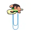 Moana Clip de Papel Grande Suministros de Oficina Clip de Papel Creativo Lindo Aguja en Forma de U Dibujo Animado de PVC Marcador de Páginas Colorido