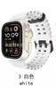 Correa de Silicona Marina Transpirable de Doble Hebilla Deportiva para Correa de Reloj Apple Watch Ultra98765 Generación