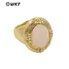 WT-R486 Estilo palácio retrô europeu anel de joia colorida redonda ametista lápis-lazúli venda quente joias masculinas e femininas