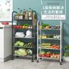 Estante de Almacenamiento de Cesta de Verduras para el Hogar Carrito de Cocina Balcón Baño Estante de Almacenamiento Multicapa de Piso Cesta de Almacenamiento para Cabello