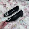 Zapatos planos de strass, salones de ante de punta cuadrada poco profundos, zapatos nuevos para todas las estaciones, estilo profesional, tacones gruesos, plantilla de látex, perfectos con vestidos, diseño minimalista, zapatos de boda