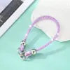 Correa de Teléfono con Pedrería Transfronteriza, Cadena de Cuentas Completamente de Diamante, Colgante de Cadena para Bolsos, Decoración de Bolsos, Correa de Teléfono para Muñeca, Cadena para Teléfono