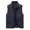 Colete casual clássico popular de primavera e verão para atividades ao ar livre, secagem rápida, moderno, masculino, estiloso, simples, com gola alta, colete para fotografia, moderno 7882