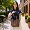 Bolso de Hombro Tipo Cesta Extra Grande de Cuero Genuino de Alta Calidad, Piel de Vaca de Primera Capa, Bolso Bandolera Tipo Cubo de Gama Alta y Exquisito para Mujer