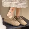 Zapatos casuales retro Birkenstock para mujer, nueva colección otoño 2026, zapatillas de entrenamiento alemanas versátiles de suela gruesa, mocasines slip-on de suela blanda