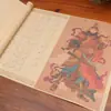 Caderno de Caligrafia em Selo para Traçar Caracteres Vermelhos, Caderno de Caligrafia em Selo com Pincel, Prática Calmante de Caligrafia com Caneta Suave em Selo Pequeno