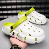 Zuecos de Punta Cerrada para Hombres y Mujeres, Nuevo Estilo de Verano, Sandalias de Playa Antideslizantes de Suela Gruesa, Zapatos de Conducir de Suela Gruesa con Tacto Suave, Zuecos para Parejas