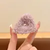 Presilha de cabelo de pelúcia de alta qualidade para outono e inverno para mulheres, versátil e fofa, presilha de tubarão para a parte de trás da cabeça, novo estilo coreano 2026, presilha de garra