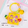 Llavero de Regalo Creativo con Texto de Bendición de Forma Especial, Llavero de Acrílico, Colgante Decorativo para Bolsa de Año Nuevo