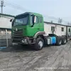 Caminhão Trator Howo Usado Modelo de Exportação Cabeça de Trator Howo Nx371 Potência, Emissão Nacional III, Exportação de Fábrica
