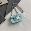 Bolsa Pequena de Corrente Mini Moda de Nicho para Mulheres 2026 Novo Estilo Coreano Simples Quadrada Pequena Bolsa Transversal