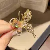 Anillo Abierto de Mariposa con Circonita Estilo Corte Francés, Sensación de Lujo Ligero y Gama Alta, Anillo para Dedo Índice Vintage, Accesorio de Mano Versátil y Elegante para Mujeres