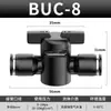 Conector Rápido Pneumático Buc para Tubo de Água e Ar Hvff Válvula Manual Válvula de Interruptor Bul Btc Buc-4 6 8 10 12