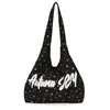 Bolso casual de estilo coreano con estampado de letras de gran capacidad para el hombro para mujer, nuevo bolso tote con estampado de leopardo 2026, bolso de hombro y bolso cruzado