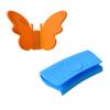 Ímãs de Geladeira Magnéticos, Suportes de Silicone Resistentes ao Calor em Formato de Borboleta para Tigelas e Pratos, Clipes para Alça de Panela, Luvas Anti-Queimadura para Assar no Forno