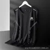Colete Cruzado de Seda de Gelo Masculino Verão Secagem Rápida Sem Mangas Malha Sem Mangas Camiseta Tamanho Grande Roupa Masculina Solta Coletes Esportivos de Barreiras