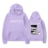 Sudadera con capucha casual de moda callejera con estampado de letras D de doble cara, estilo Anime Drift Ae86, para hombres y mujeres
