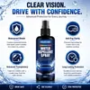 KineShineX Spray Antichuva para Vidro de Carro Fórmula Hidrofóbica Antiembaçante para Visão Clara Aprimorada e Filme Protetor de Longa Duração