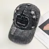 Gorra de Béisbol Lavada Estilo Retro Americano Bordado de Letras Desgastada Transfronteriza para Mujer, Versátil Moda Tendencia Primavera y Otoño Gorra de Pico de Pato