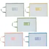 Bolsa para Archivos Clasificados de Malla de Nylon A4 Bolsa para Archivos Clasificados por Materia Bolsa para Guardar Archivos con Cremallera de Doble Capa Bolsa para Exámenes Bolso de Mano