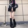 Calcetines tejidos calcetines jk calcetines de felpa pantorrilla y2g chica caliente estudiante estilo japonés cultura asiática cálido pierna ancha pierna acampanada cubierta