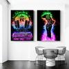 Fone de Ouvido com Microfone Gamer Teclado Pintura em Tela Arte Neon Imagem Quarto de Menino Decoração de Casa Pintura Núcleo