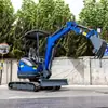 Opcional cabina completamente cerrada máquina zanjadora agrícola excavadora pequeña Tipo 25 excavadora de orugas