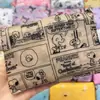 Sacola de compras de desenho animado 210D poliéster grande dois em um dobrável portátil