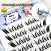 Pestañas Postizas Sin Pegamento Bqi Zorro Pequeño Ji Estilo Chino Natural Gruesas e Inteligentes Suaves y Encantadoras Racimo Individual Maquillaje Ahumado Estilo Pesca Ojo de Gatito