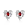 Pendientes de Plumas de Nicho Diseño de Alta Gama Pendientes de Piedra Natural Cepillada Amatista Citrino Plata de Ley S925