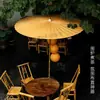 Sombrilla Grande de Papel Aceitado, Sombrilla de Jardín, Sombrilla Parasol, Mismo Estilo que Sueño en la Cámara Roja, Sombrilla Exterior de Estilo Chino para Preparar Té, Mismo Estilo que Sueño en la Cámara Roja