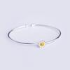 Pulsera Margarita Pequeña Estilo Coreano Moda para Mujer Nuevo Estilo Crisantemo Fresco Pequeño Anillo Delgado Pulsera Abertura Pulsera Ajustable Joyería