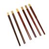 Palillos de Madera para Alitas de Pollo con el Carácter '' y Cabezas Cuadradas, Hechos de Sándalo Morado y Secuoya, Juego de Vajilla, Regalo Empresarial, Madera Maciza Cuadrada