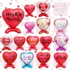 Nuevo Globo de Papel de Aluminio Extra Grande de 66 pulgadas para Boda Día de San Valentín Base de Pie Forma de Corazón Decoración para Fiesta del Festival Qixi