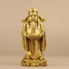Adornos de Latón Fu Lu Shou Apertura y Mudanza a Nuevos Hogares Regalos para Personas Mayores Regalos de Cumpleaños para Sala de Estar Artesanía de Latón