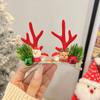 Tocado navideño Cuerno de alce horquilla para el cabello horquilla para el cabello adulto Accesorios para el cabello con clip de joyería para accesorios de fiesta de festival Mori