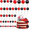 66 Fabricantes de Inserts para Pasteles de Bolas de Espuma Multicolor, Decoraciones de Bolas Doradas y Plateadas, Materiales para Decoración de Mesa de Postres para Hornear al por Mayor